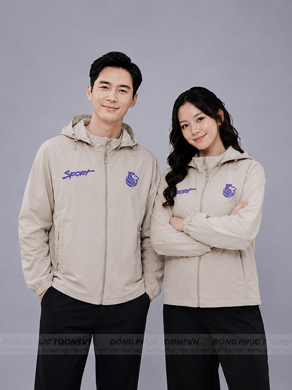 ÁO KHOÁC ĐỒNG PHỤC SPORT XÁM