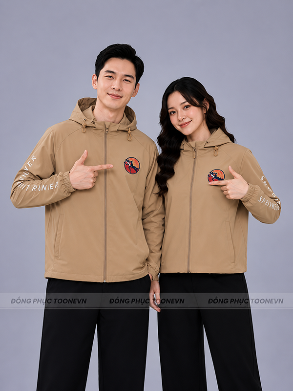 ÁO KHOÁC ĐỒNG PHỤC MÀU NÂU CAO CẤP